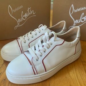 Christian Louboutin white sneakers size 40 excellent condition
